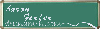 Aaron Ferfer Visitenkarte